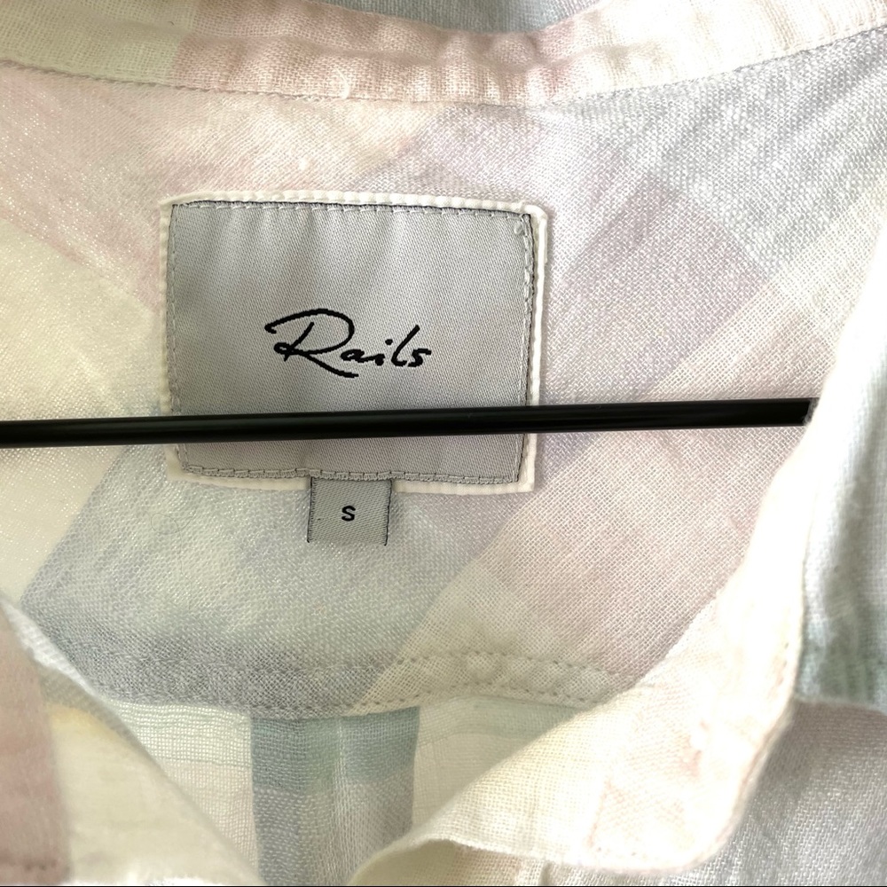 Rails Soft Pastel Plaid Button Down - image 6